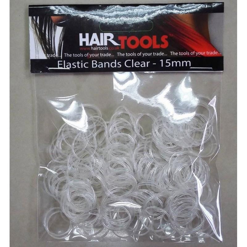 Hair Tools Clear Elastic Bands (300 Pack) - Image 2