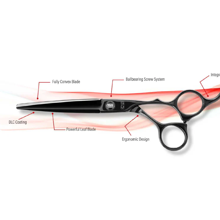Kasho KSG Sagano Black Offset Scissors - Image 6