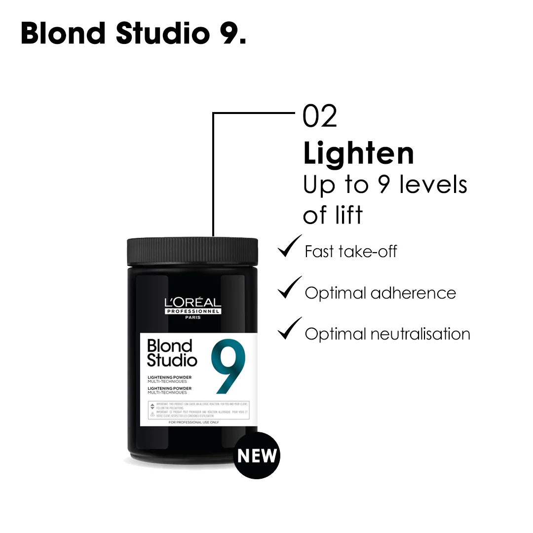 L'Oréal Professionnel Blond Studio 9 Powder 500g - Image 6