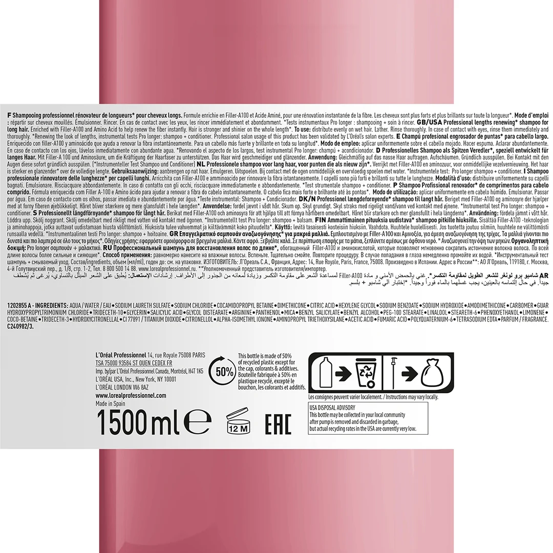 L'Oréal Professionnel Serie Expert Pro Longer Shampoo 1.5 Litres - Image 3