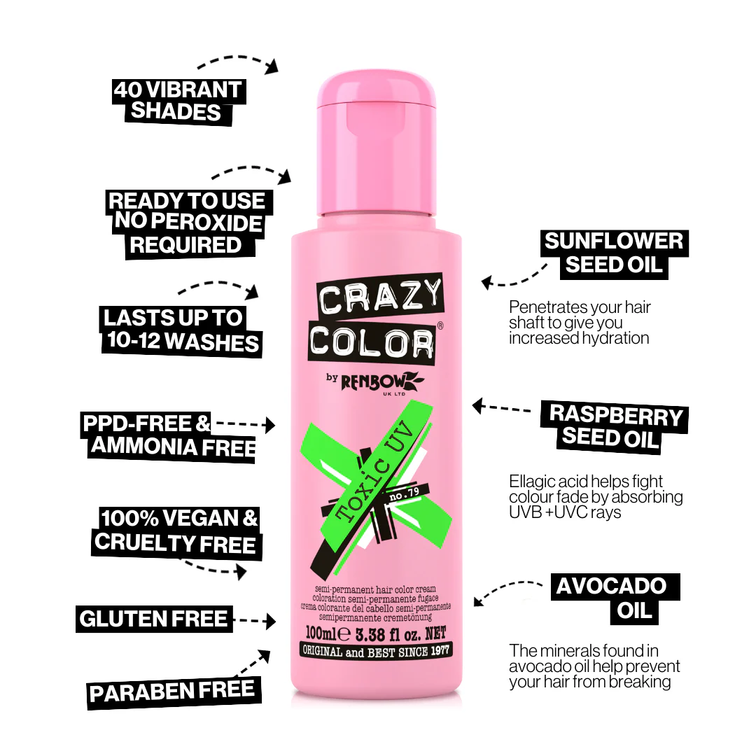 Neon Toxic UV Crazy Color 100ml - Image 2