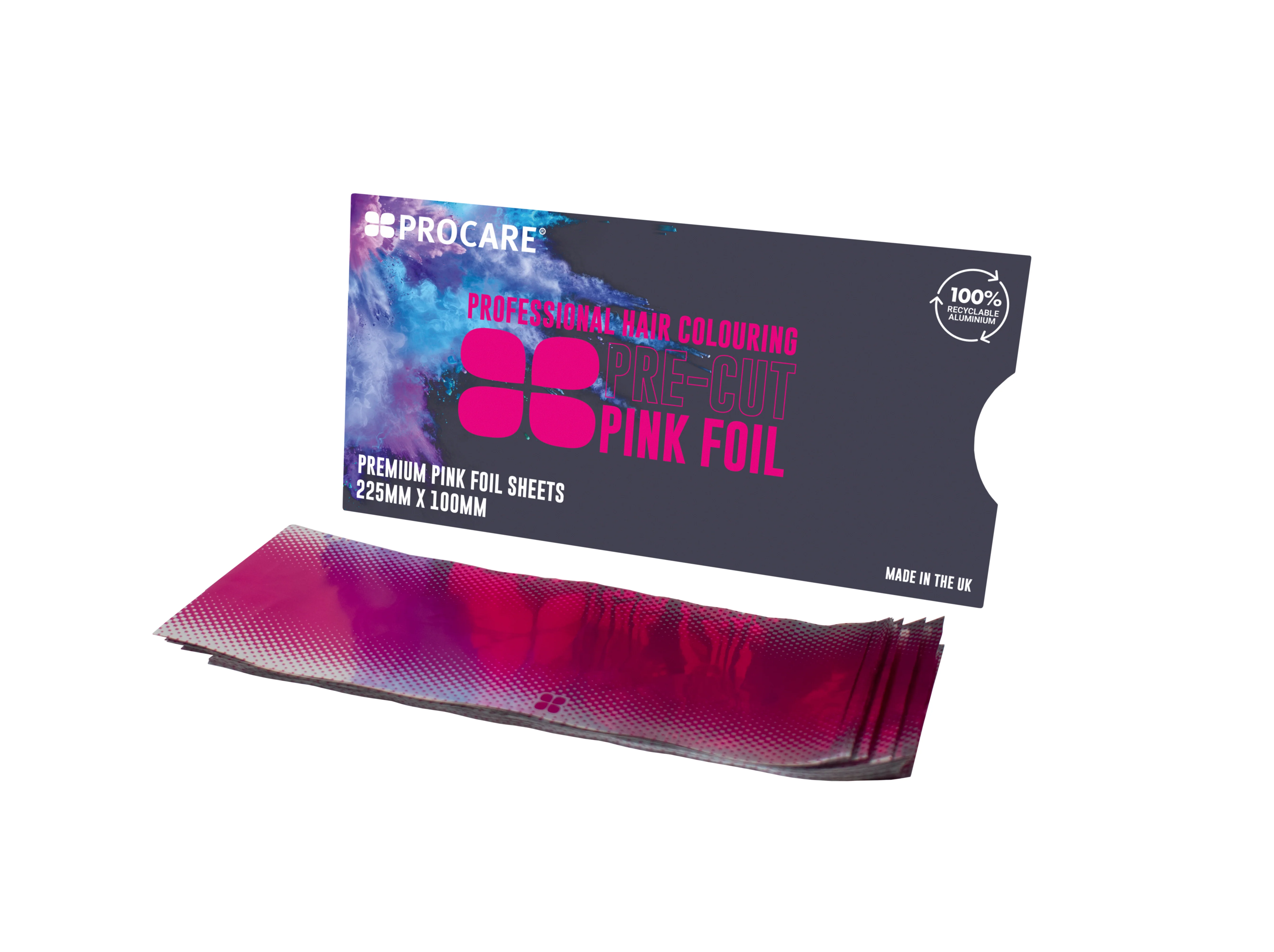 Procare Pink Pre-Cut Foil Strips Large - Image 2