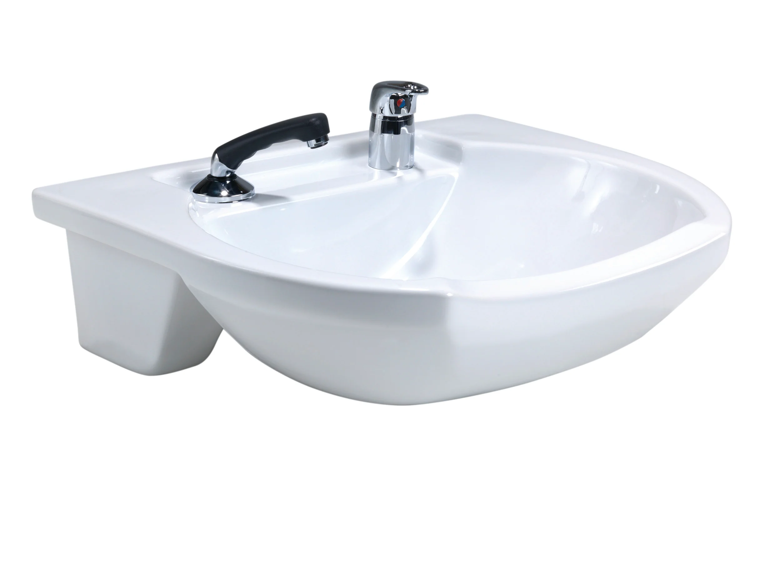 REM Porcelain Frontwash Basin (White) - Image 2