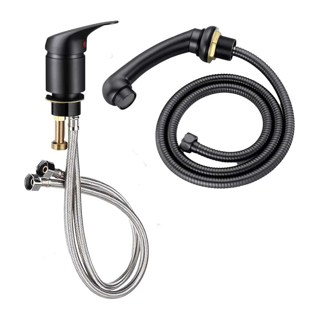 Salon Fit Mixer Tap Complete - Black- 7 Day Quick Ship