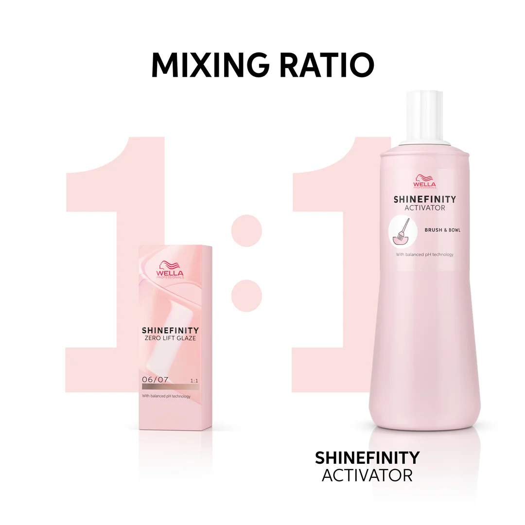 Wella Shinefinity Activator Brush & Bowl 2% 60ml - Image 3